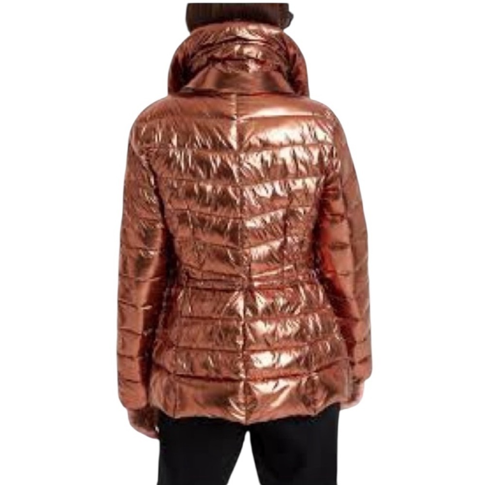 Desigual Shiny Copper Puffer Jacket - Picture 4 of 9